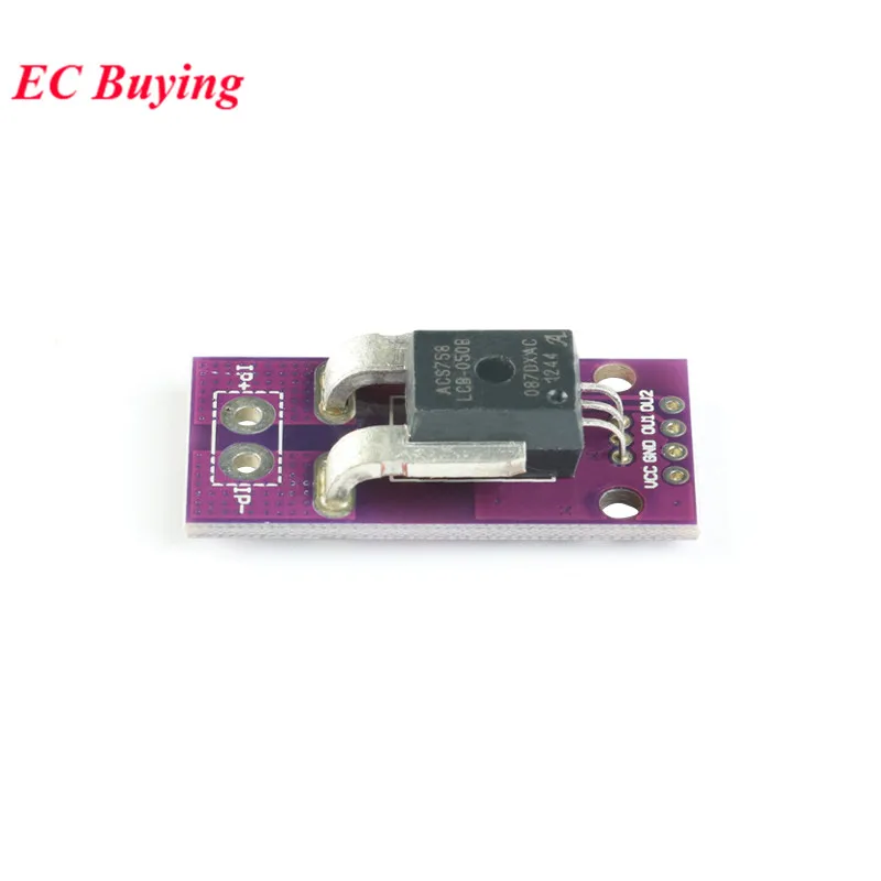 ACS758LCB 050B PFF T линейный датчик тока модуль датчика Холла CJMCU 758 от 3 В до 5 0 одиночный