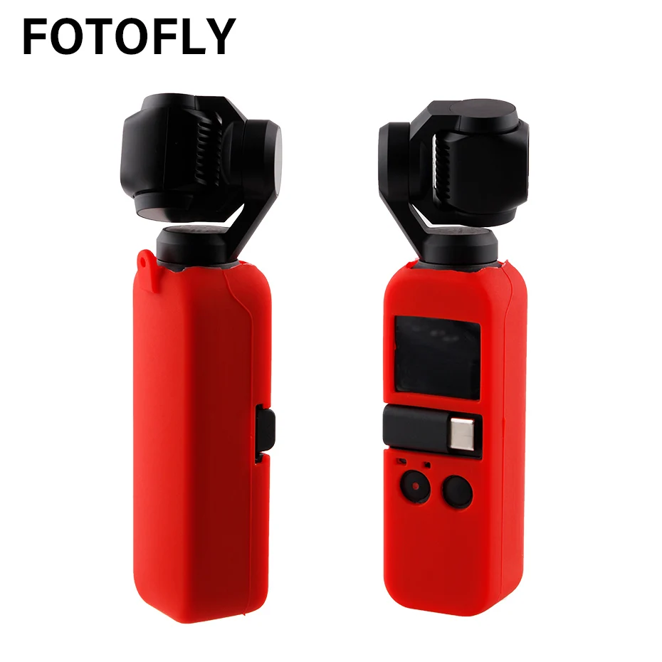 Чехол для OSMO POCKET Camera мягкие силиконовые чехлы чехол с ремешком DJI Osmo Pocket 3 осевой