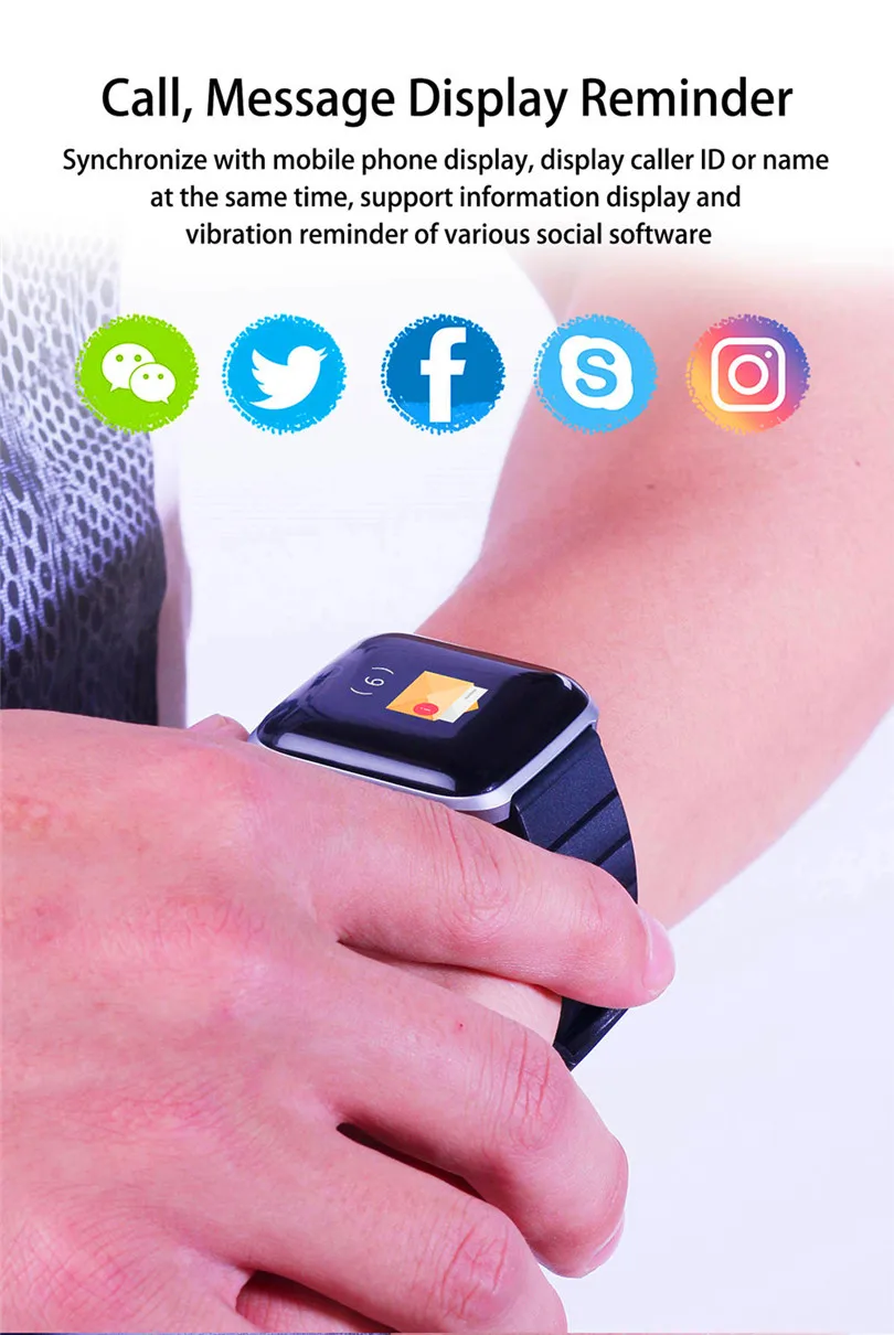 Умные часы, водонепроницаемые, спортивные, для iphone, телефона, умные часы, монитор сердечного ритма, функции кровяного давления для женщин и мужчин