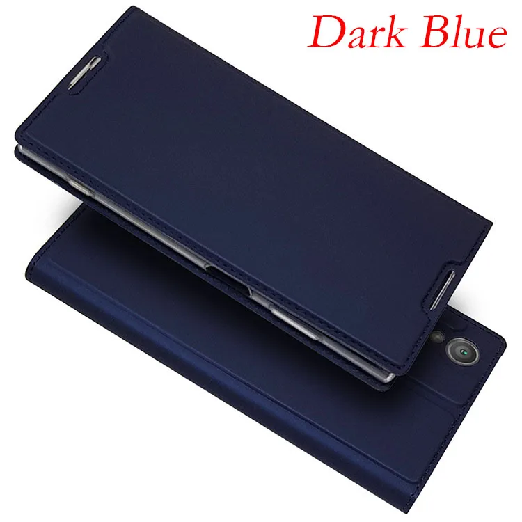 Dark Blue Чехол-книжка для sony Xperia XA1, чехол из искусственной кожи со слотом для карт, чехол-кошелек с подставкой для sony Xperia XA1 Plus XA 1 Plus, чехол для телефона s Carcasa - Цвет: Dark Blue