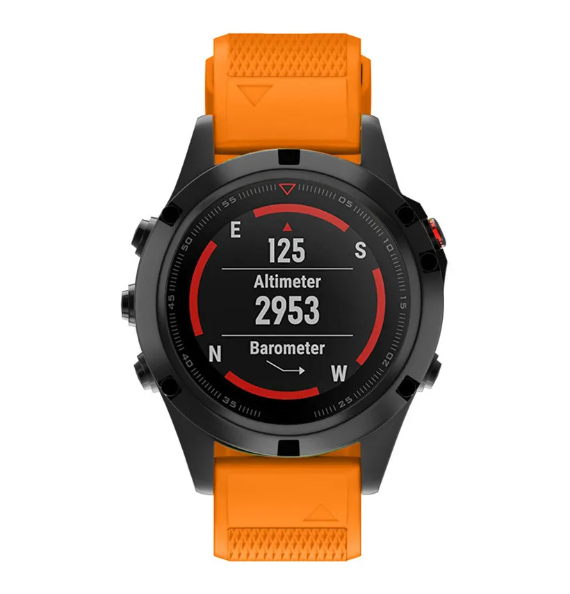 Расширенные Смарт-часы Starp замена из силикагеля, мягкий ремешок для Garmin Fenix 5 gps часы