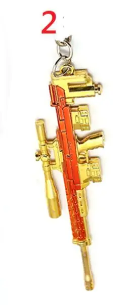 2 HSIC PUBG оружие Kar98K AKM Модель брелок АК 47 игрушки брелоки в виде оружия llaveros chaviro sleutelhanger брелок держатель Drosphipping - Цвет: 2