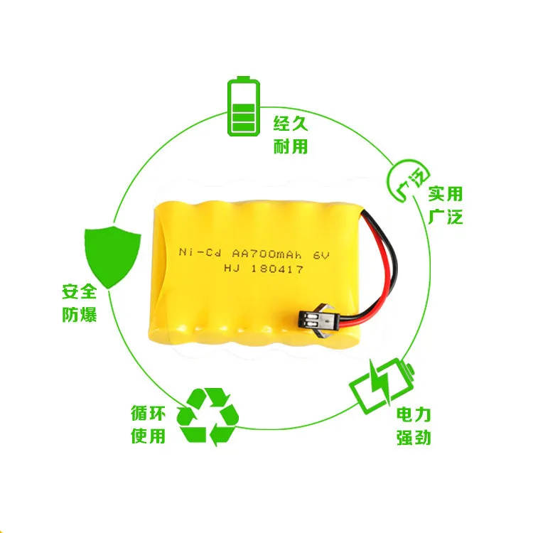Аккумуляторная батарея 6 в 700 мА · ч AA стандарта M электрическая радиоуправляемая
