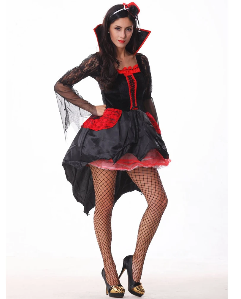 Платье с высоким воротом и шляпой платье для Хэллоуина | Тематическая одежда