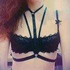 Сексуальный бюстгальтер в клетку, укороченный топ, боди, нижнее белье в готическом стиле, сексуальный, хит, хипстер, фетиш, одежда, бюстгальтер, Открытая грудь