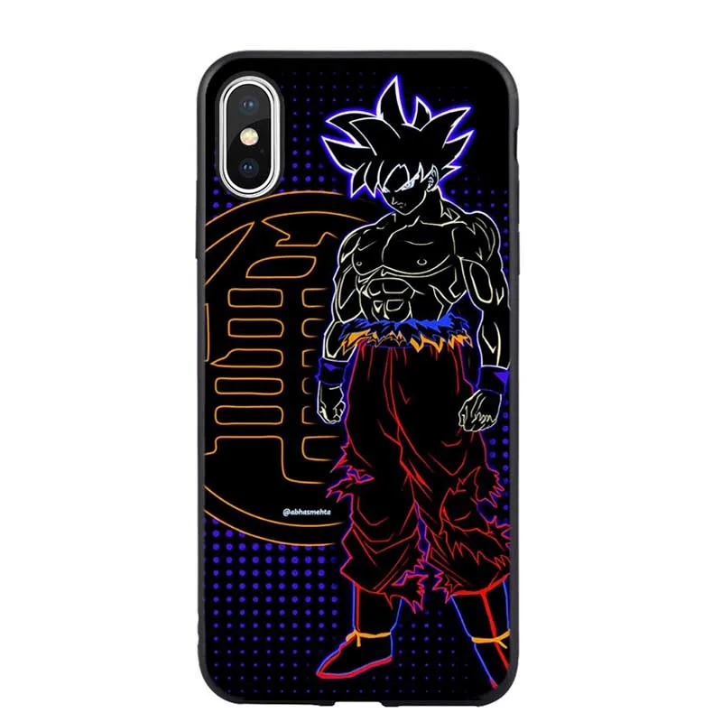 Dragon Ball Z Super DBZ Goku Модный чехол для iPhone X XR XS MAX 8Plus 8 7Plus 7 6 6s plus 5S SE телефона мягкий ТПУ