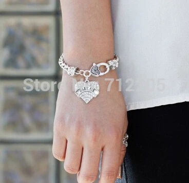 Оптовая продажа 100 шт. пшеница браслет с сердца ребенка SIS когтя омара | Украшения