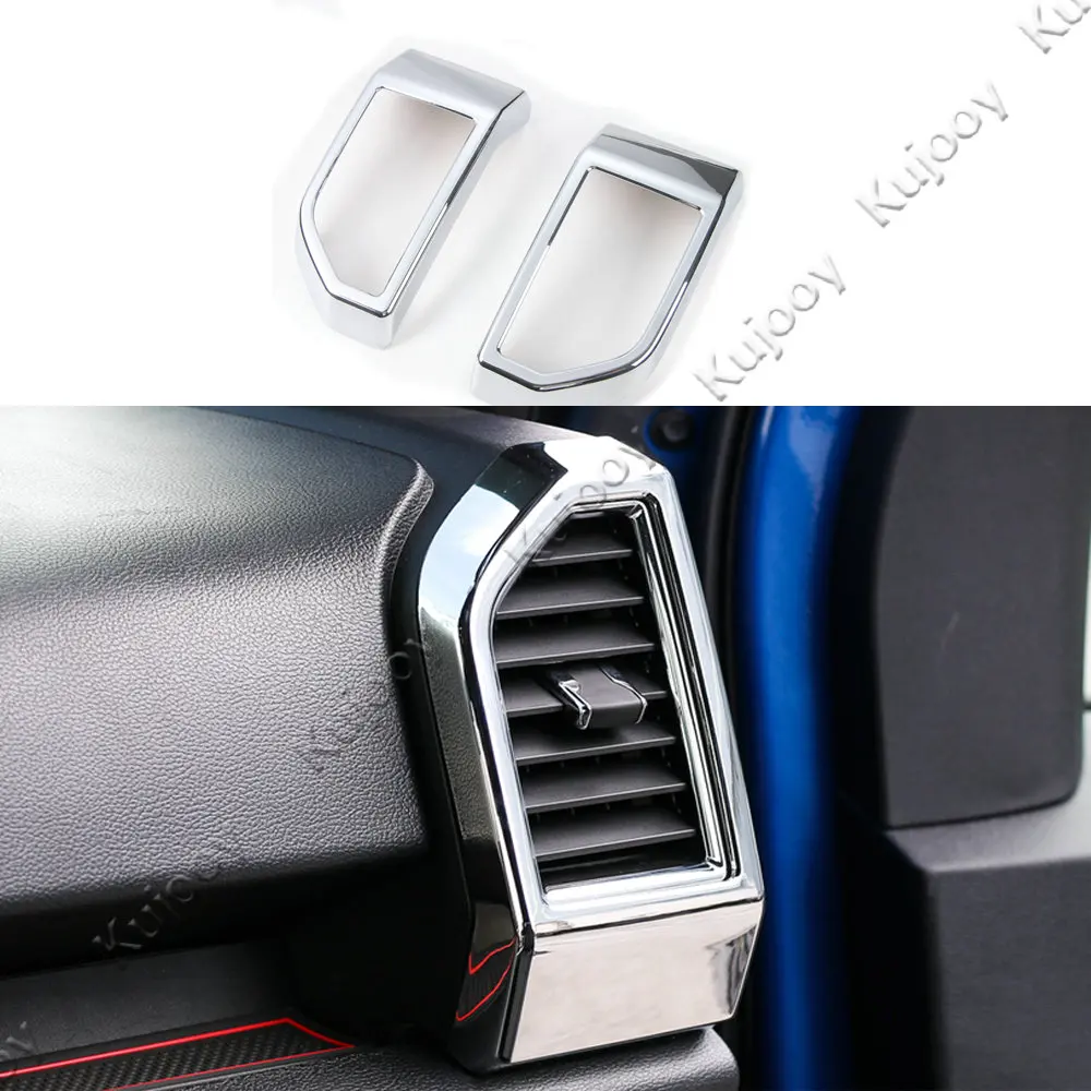 2 шт. хромированные/Серебристые наклейки на решетку вентиляции автомобиля Ford F150