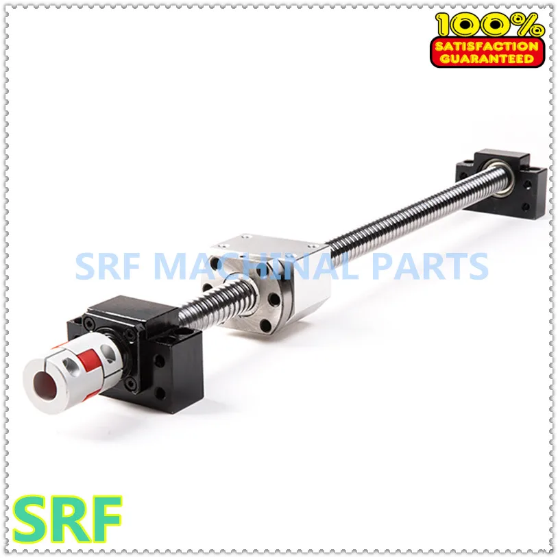 Проката ballscrew 1610 компл.: 1 шт. SFU1610 L = 1000 мм с ballnut+ 1 шт. ballnut корпус+ 1 компл. BK/BF12 конец Поддержка+ 1 шт. Соединительная муфта