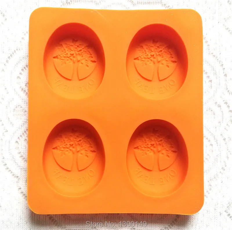 1PC Ремесло Искусство Силиконовые 3D оливковое мыло с изображением дерева формы DIY