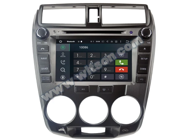 WITSON Android 9 0 IPS HD экран для HONDA CITY Автомобильный DVD стерео GPS навигатор 4 Гб RAM + 32 FLASH 8