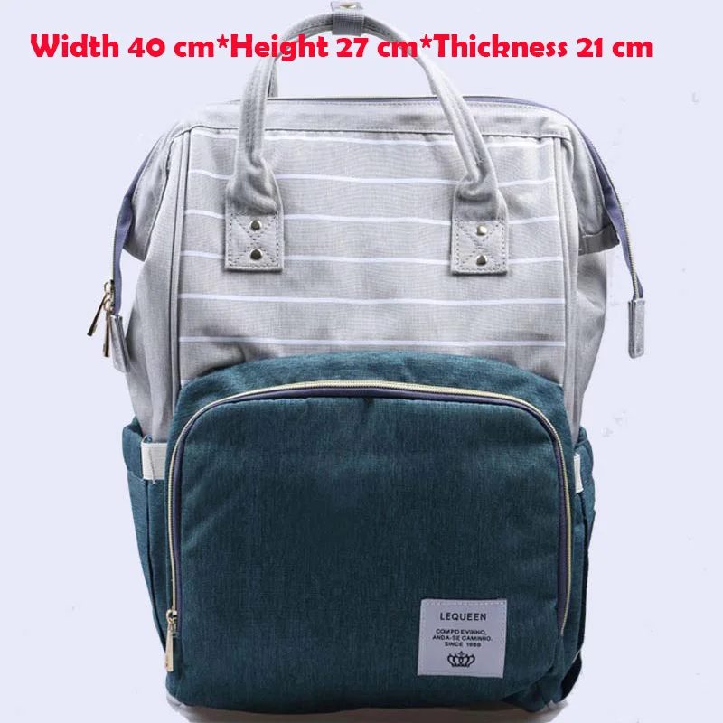 Рюкзак для мамы, сумка для детских подгузников, модная сумка для мам, сумка для мам, брендовый рюкзак для мамы с единорогом, пеленальные мешки для питомника - Цвет: green