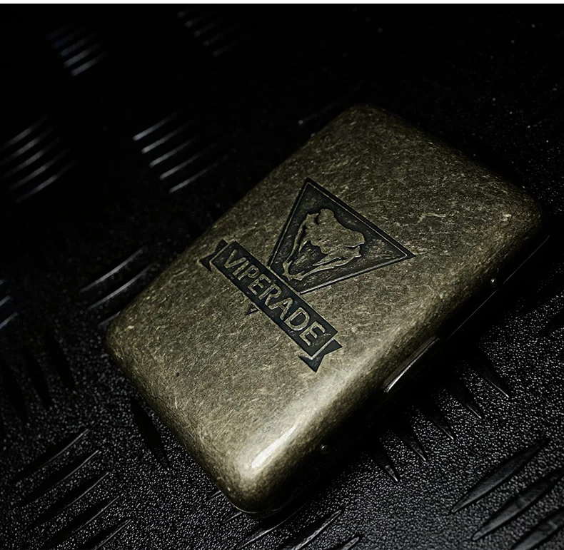Холдинг 16 шт. Marines потертый шик razer портсигар Портативный медный кейс для сигар для хранения курения аксессуары подарок для мужчин