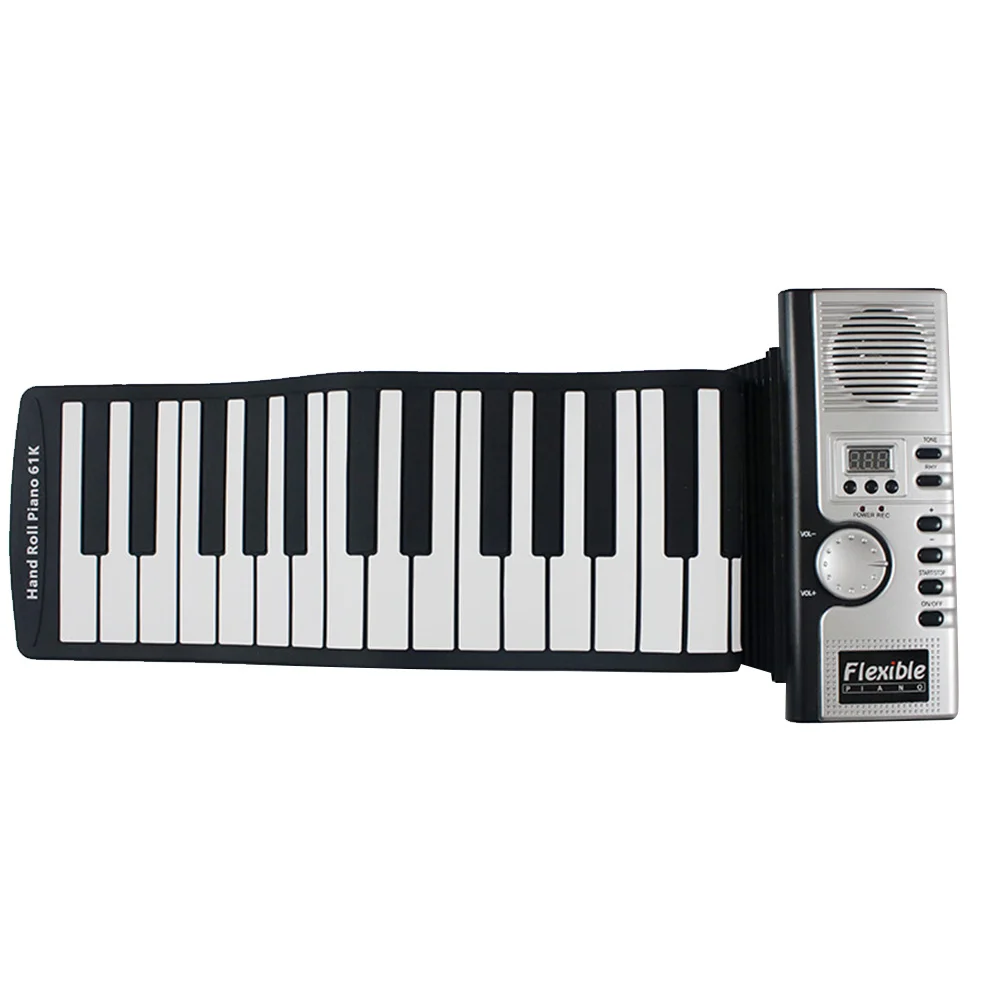 Children Digital Soft Flexible 61 Keys Roll Up Electric Silicone Keyboard Piano Foldable | Спорт и развлечения