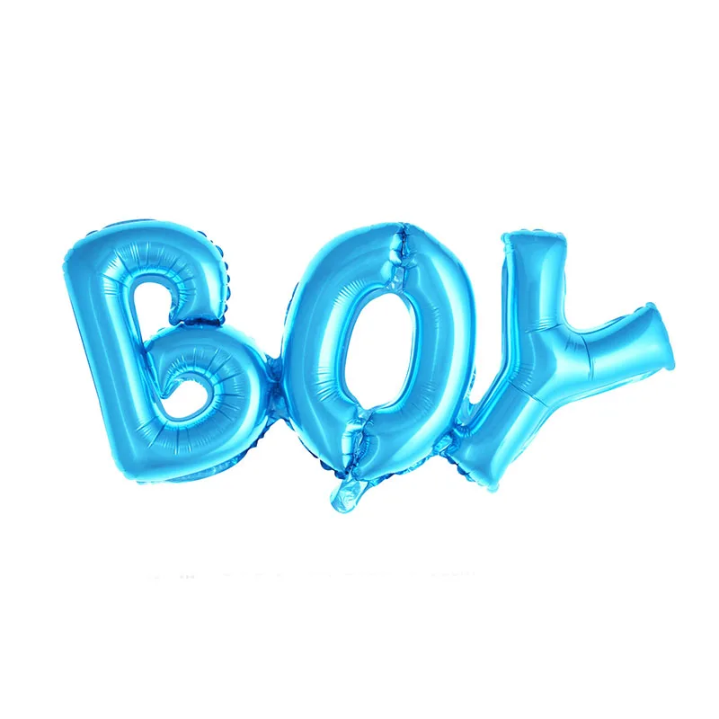 Boy girl connection Letter foil balloons children party decoration birthday inflatable Helium Balloon baby shower | Дом и сад