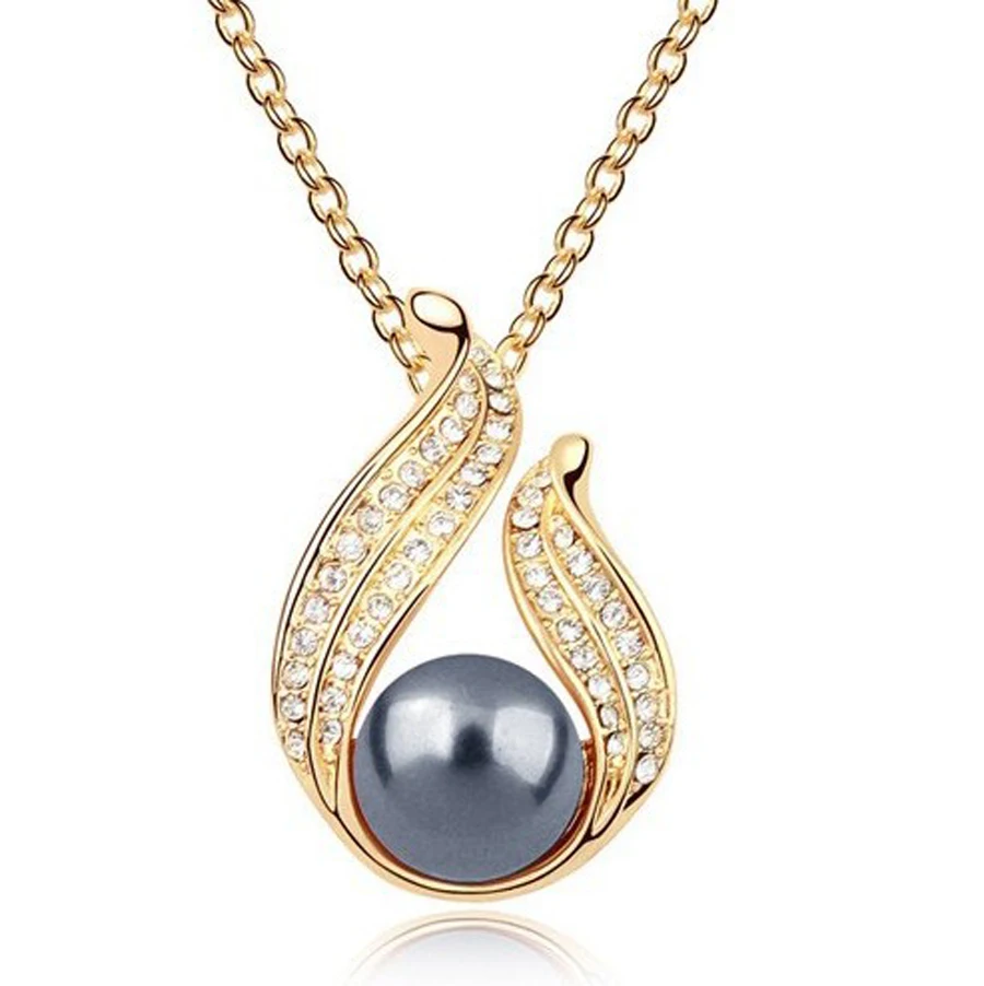 Новинка 2021 Прямая продажа с фабрики кулон австрийским кристаллом и пресноводным