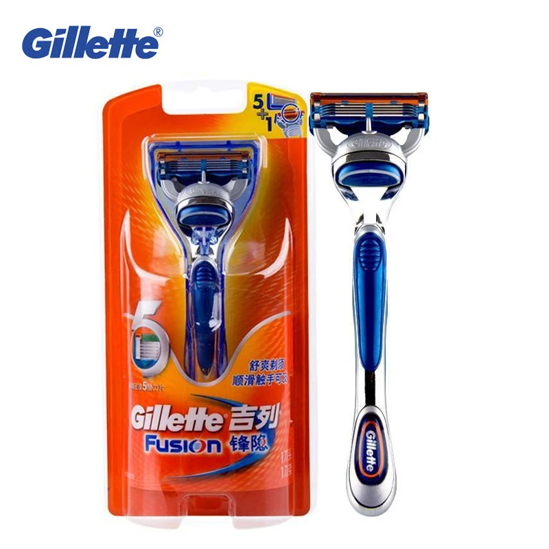 Бритва для бритья лезвия оригинал Gillette Fusion бритва безопасная 1 бритвенная ручка