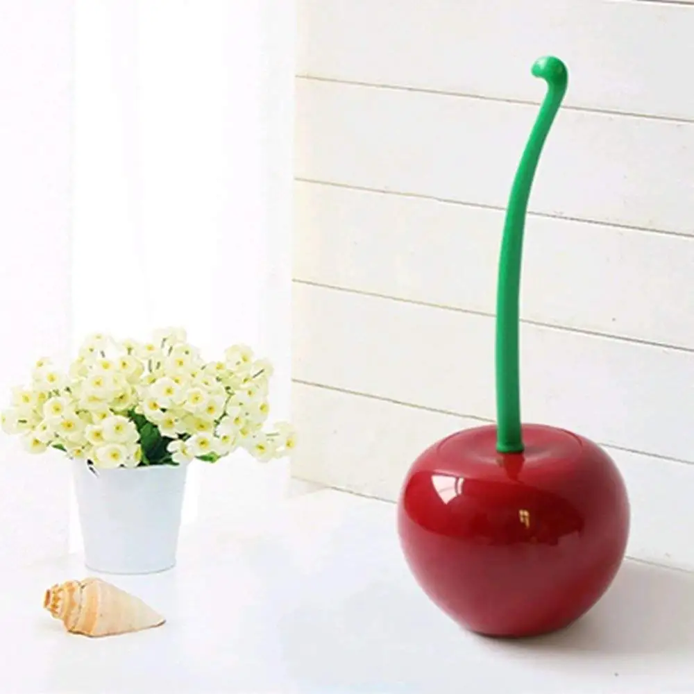 General environmental protection: 2 sets of cherry brush holders creative design long handle WC cleaning set bathroom clea | Обустройство
