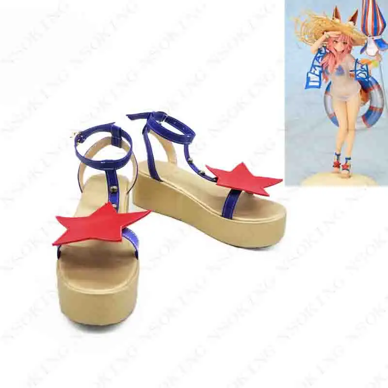 

FGO Fate Grand Order Tamamo no Mae Boots Anime Cosplay Shoes