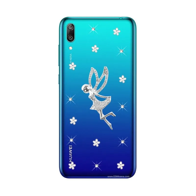 Умный чехол для Huawei Y7 2019 Y5 Y9 P прозрачный с ангельскими цветами задняя крышка P20 pro