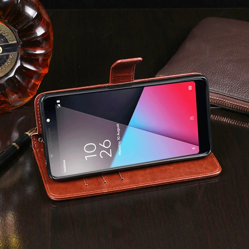 Case For Vodafone Smart N9 Lite Cover High Quality Flip Leather Capa Phone bag | Мобильные телефоны и аксессуары