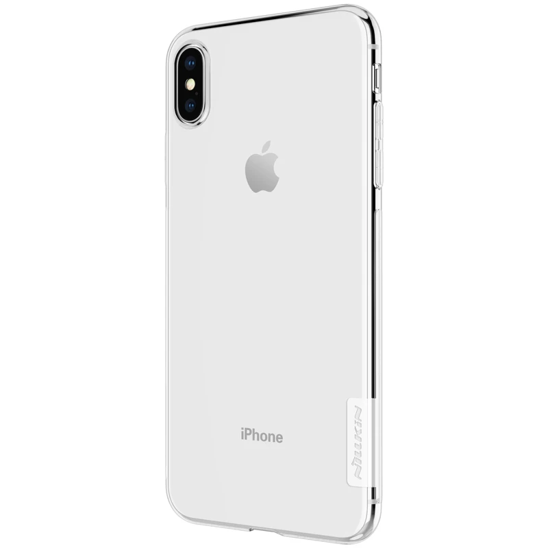 Чехол Nillkin Nature для Iphone XS Max мягкие прозрачные силиконовые чехлы из ТПУ задняя