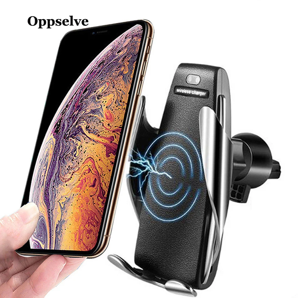 Автоматическое автомобильное Qi Беспроводное зарядное устройство для iPhone 11 XS Max X 8 R 7 10 Вт Быстрое беспроводное зарядное устройство для samsung S10 S9 Xiaomi Mi 9