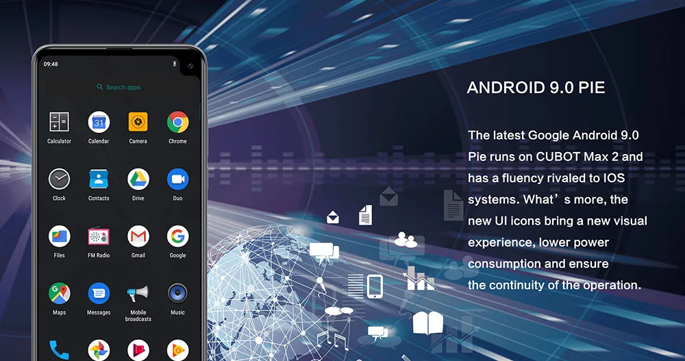 Cubot Max 2 Android 9,0 Восьмиядерный 6," 5000 mAh смартфон Corning Gorilla glass type-C 4 Гб+ 64 Гб Двойная камера 12 МП 4G LTE Face ID
