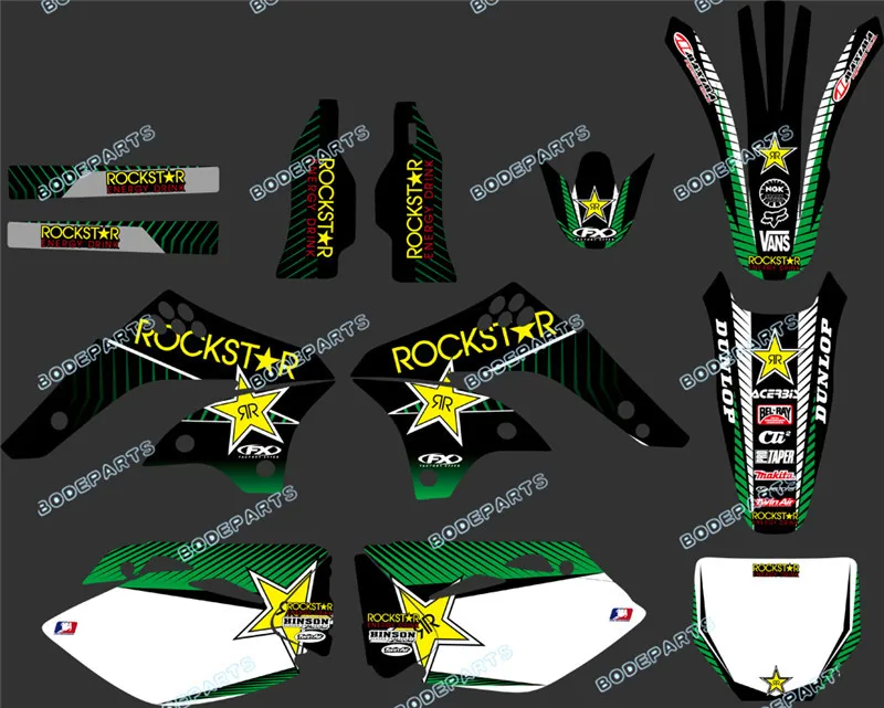 Наклейка для мотоцикла Drit Pit Bike графический Набор KAWASAKI KXF 450 KXF450 KX450F 2006 2007