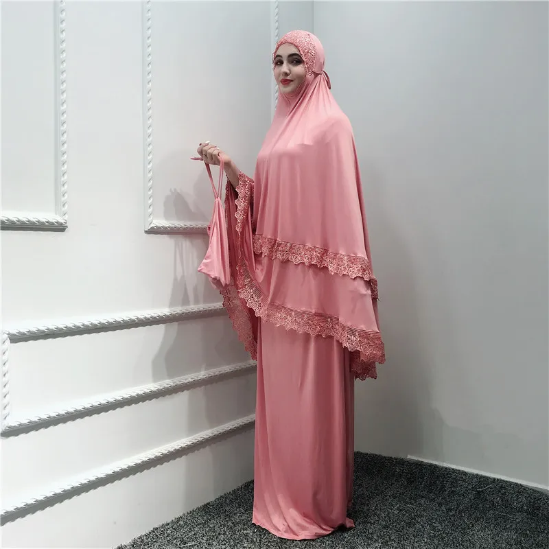 Мусульманское платье Abaya в Дубае Длинное свободное с рукавами абайя туника