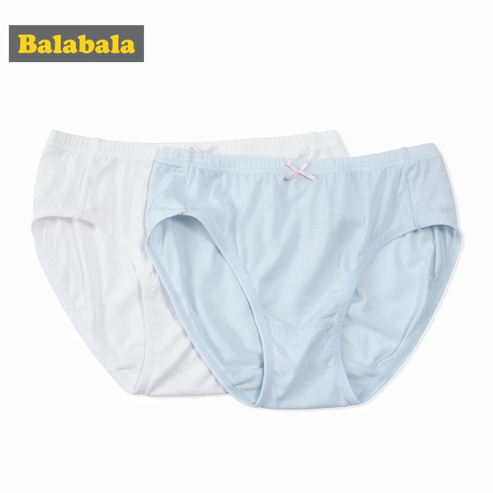 Balabala 2-Pack хлопковые трусы для девочек-подростков девушек однотонное нижнее белье