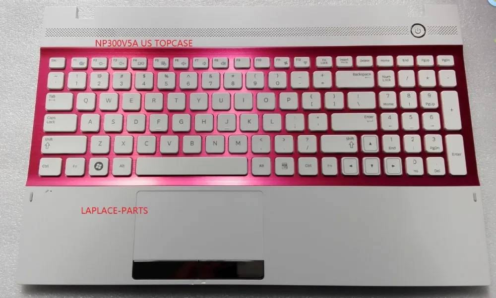 Новая Оригинальная белая клавиатура США для Samsung NP300V5A NP305E5A с подставкой рук и