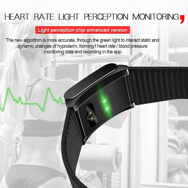 BANGWEI красочные Экран Smart Band спортивные Фитнес браслет крови Давление монитор
