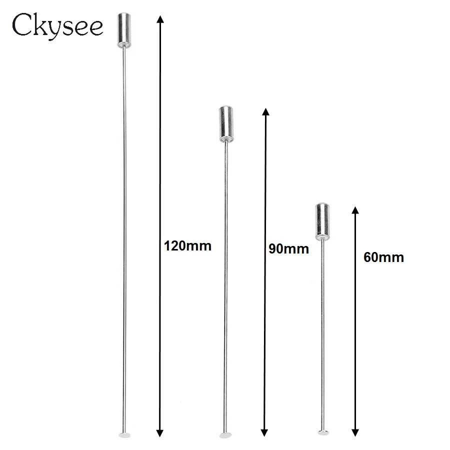 

Ckysee, 10 шт./лот, 60, 90, 120 мм, родиевая петля для броши, основа для броши с медными безопасными застежками, Стопперы для ювелирных изделий «сделай ...