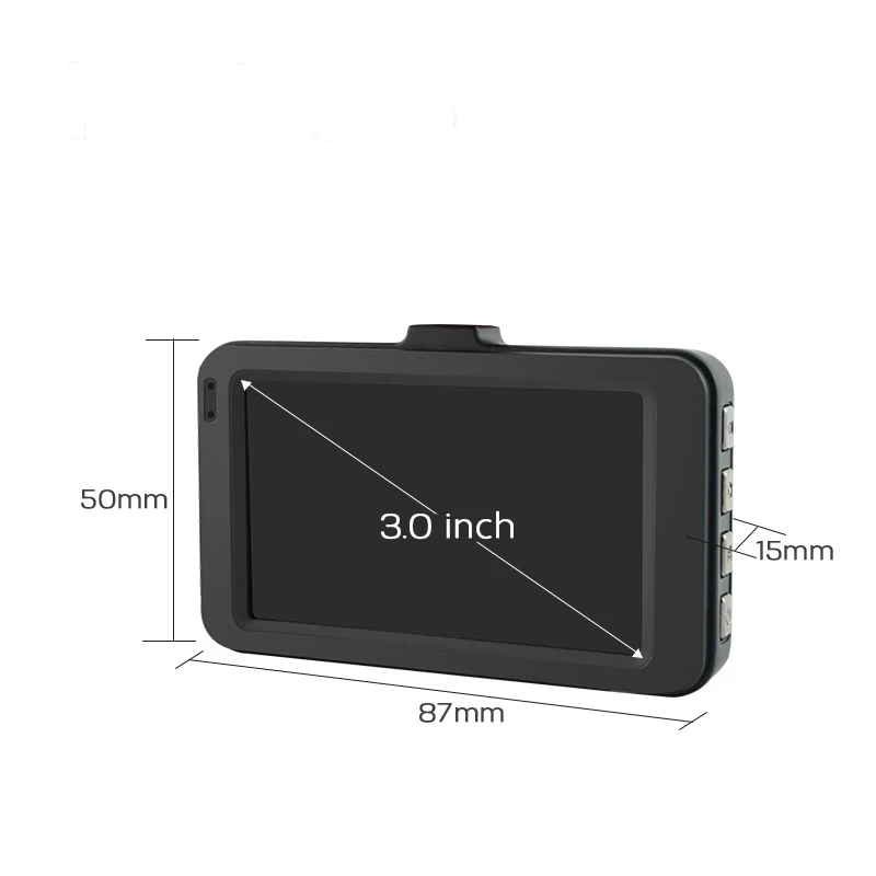 Dashcam 3 0 дюймовый IPS экран с g датчиком ночного видения циклическая запись движения