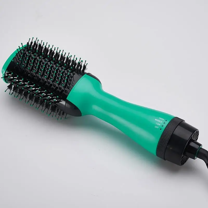 HOT!New 2 In 1 Multifunctional Hair Dryer Rotating Hair Brush Roller Rotate Styler Comb Straightening Curling Hot Air Comb