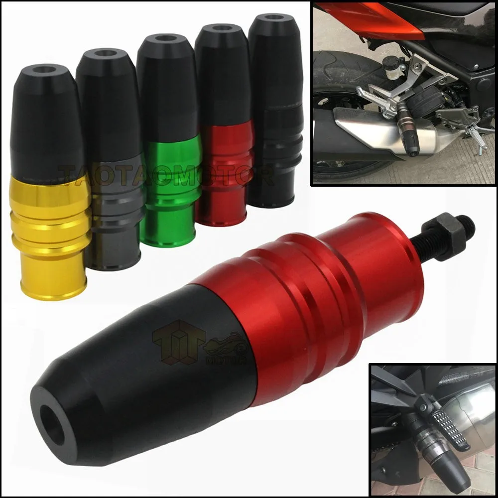 Мотоциклетные CNC алюминиевые аварийные колодки выхлопные слайдеры защита от