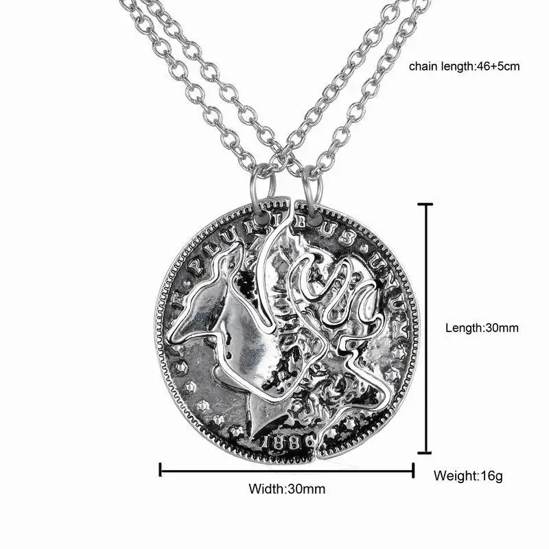 2 шт. цепочка с подвеской целующийся олень | Украшения и аксессуары