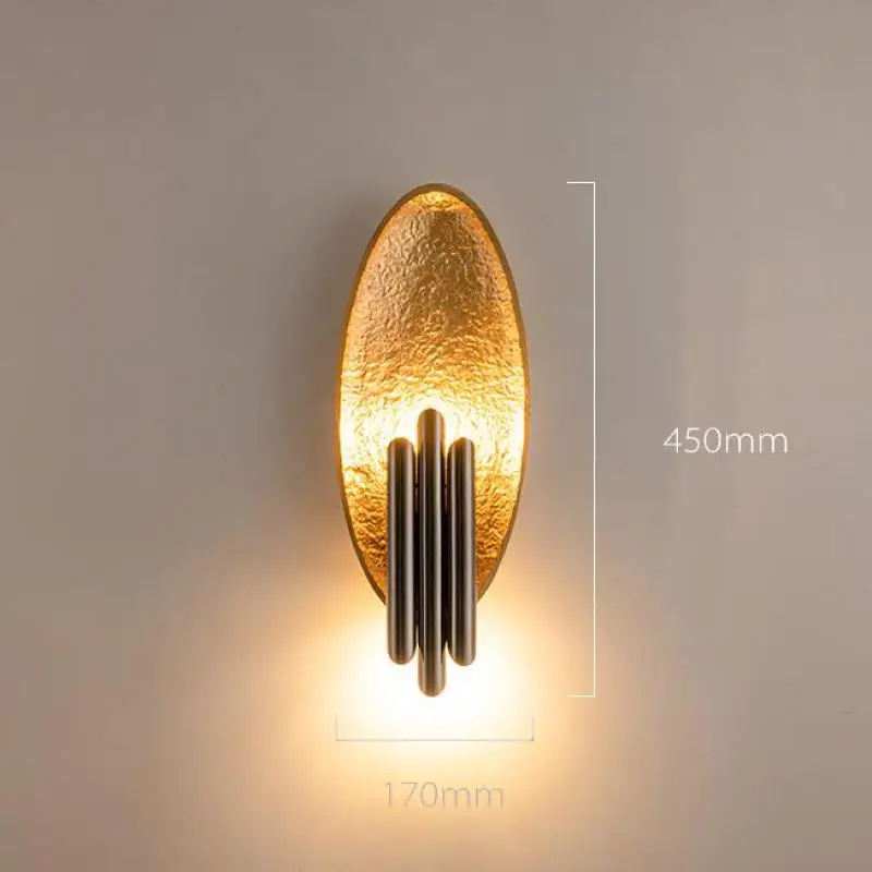 Скандинавский креативный настенный светильник из нержавеющей стали для