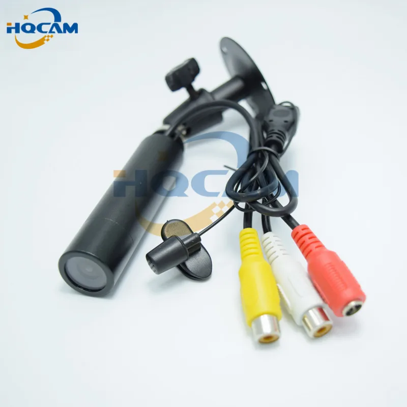 HQCAM Аудио Мини Пуля Cam 1/" sony CCD 420TVL Открытый водонепроницаемый безопасности CCTV Мини водонепроницаемая камера Поддержка Микрофона