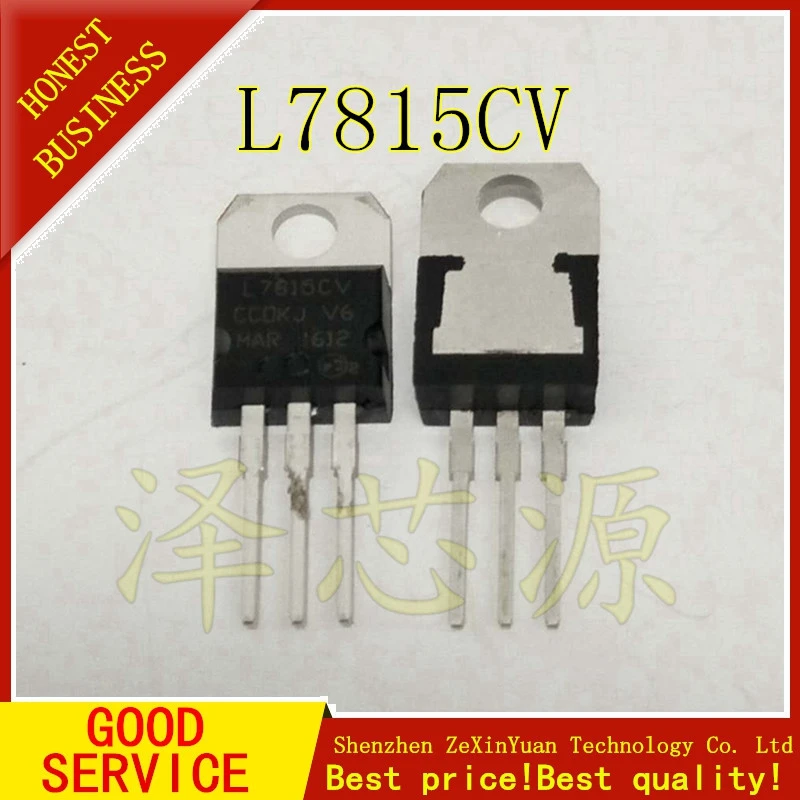 10 шт./лот новые регуляторы напряжения L7815CV TO 220 L7815 LM7815 MC7815|Аксессуары для батарей и
