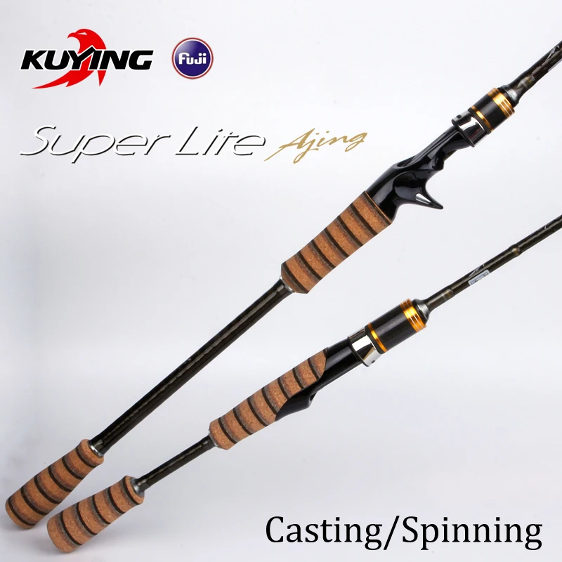 KUYING SuperLite 2,58 м приманка карбоновое литье спиннинговое удилище FUJI часть средней скорости действие дно удочка