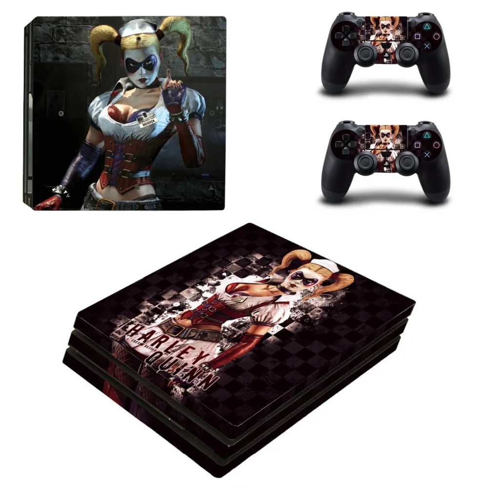 "," Харли Квинн "и", "Джокер" PS4 Pro кожи виниловая наклейка, стикер для sony Playstation 4 консоли и 2 контроллеры PS4 Pro кожи Стикеры