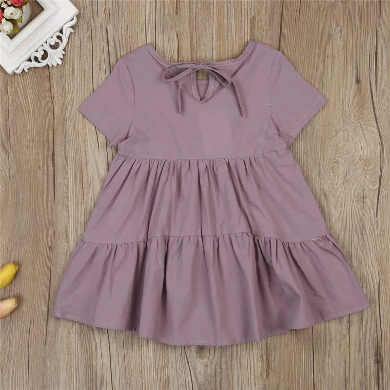 Новое модное платье для мамы и дочки однотонные Цвет пачка девочек мягкая