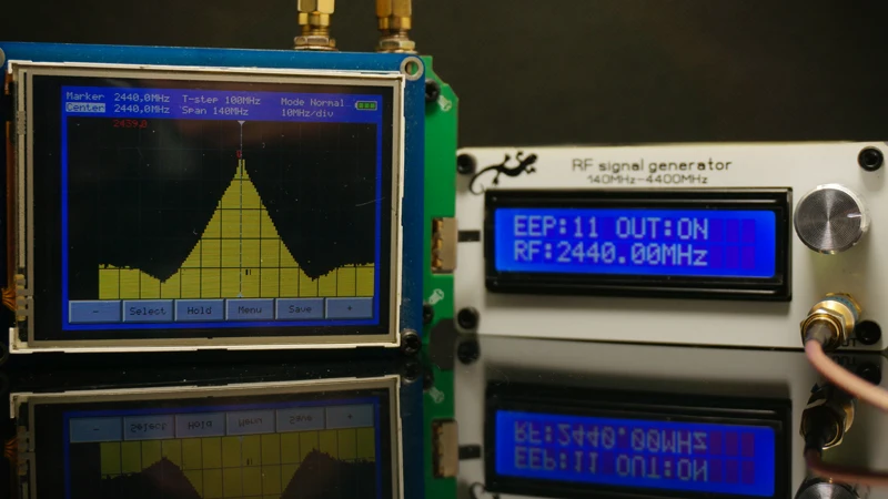 140 МГц до 4400 МГц RF генератор сигналов источник сигнала цифровой lcd+ литиевая батарея+ антенна