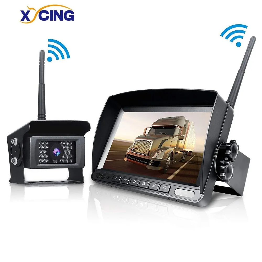 Цифровая беспроводная камера заднего вида 7 дюймовый ЖК монитор IP69