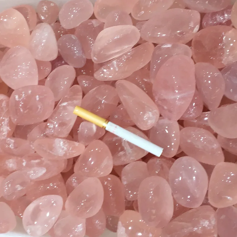 Большой натуральный розовый порошок кристалл камни Мадагаскарский кварц
