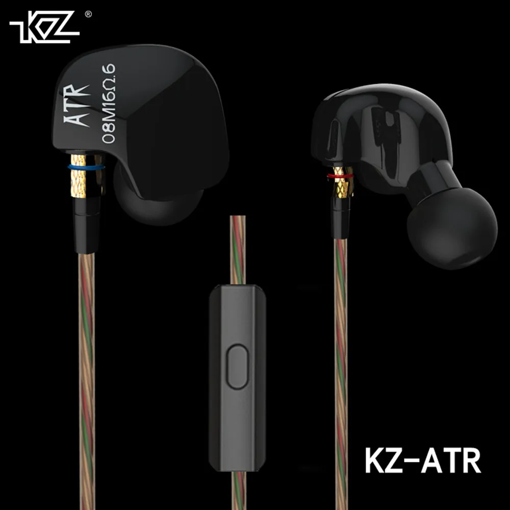 100% Новые оригинальные фирменные наушники KZ ATR 3 5 мм вкладыши HiFi спортивные с