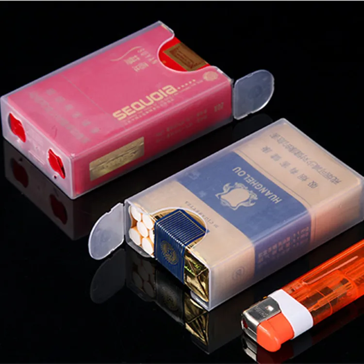 

Cigarette case protective sleeve light transparent plastic whole package soft case 20 cigarette case protective sleeve portable