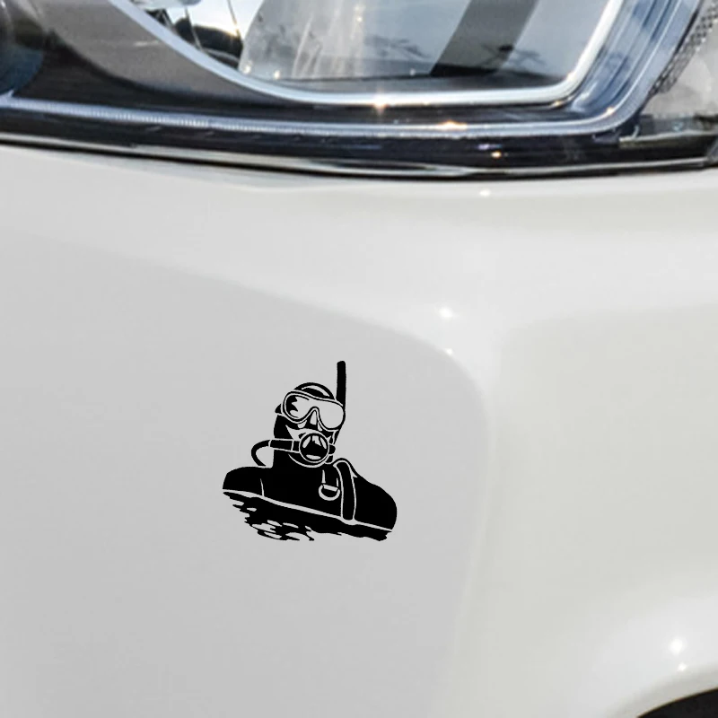 YJZT 12 1*13 см уникальный силуэт для дайвинга Автомобильная наклейка виниловый Декор